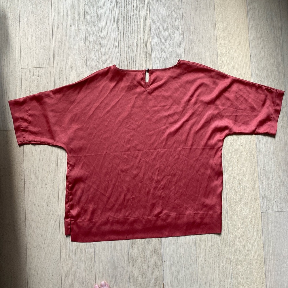 Chico’s Size 1 Orange Blouse